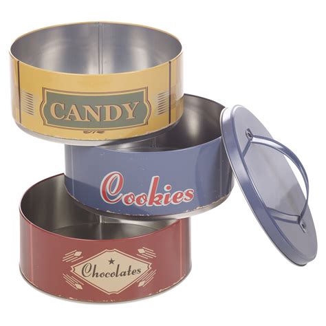 metal cookies round box|10 inch round cookie tins.